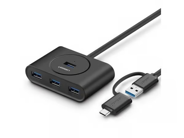 Ugreen 40850 interface hub USB 3.2 Gen 2 (3.1 Gen 2) Type-A 5000 Mbit/s Black