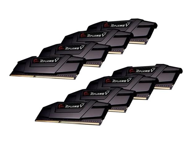 G.Skill Ripjaws V DDR4-3600 - 256GB - CL18 - Octa Channel (8 pcs) - Intel XMP - Musta