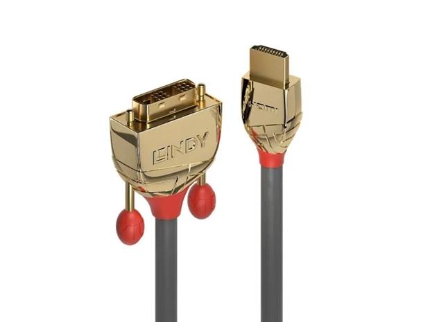 Lindy Gold Line adapter cable - HDMI / DVI - 2 m – kuva 4/4
