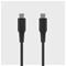 FIXED LIQUID Silicone cable 60W USB-C/C 0.3m Black – kuva 2