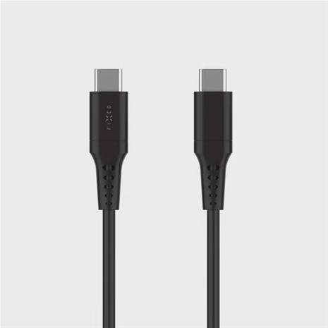 FIXED LIQUID Silicone cable 60W USB-C/C 0.3m Black