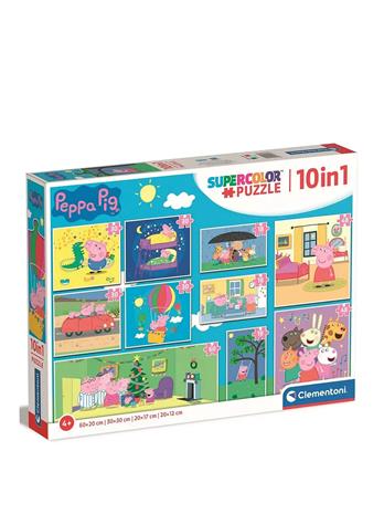 Clementoni Puzzles Peppa Pig 10in1 Lattia