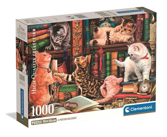 Clementoni Puzzle 1000 Pcs CB Curious Whiskers