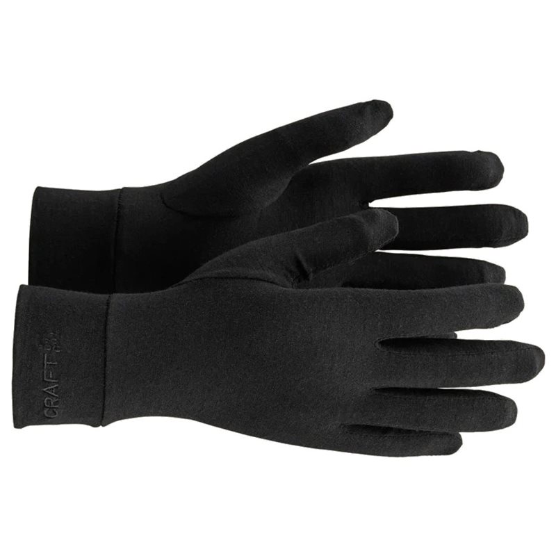 Craft Essence Wool Light Glove Black - S