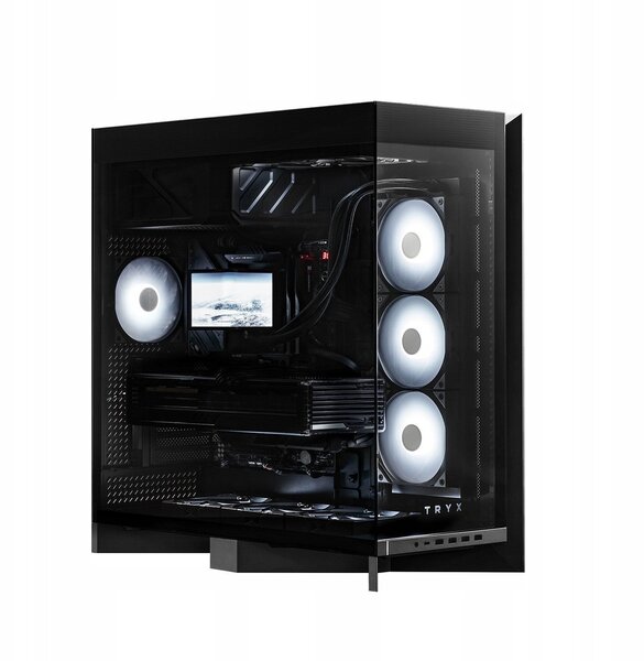 Kotelo TRYX LUCA L70 Midi-Tower, karkaistu lasi, ARGB - musta