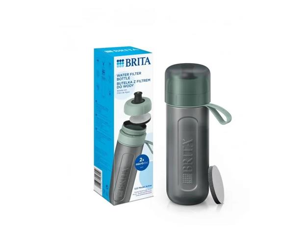 Brita Active vihreä 2 levyinen suodatinpullo
