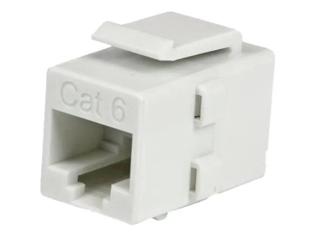 WHITE CAT 6 RJ45 COUPLER