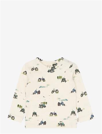 PETIT PIAO Ppstar L_S Tee - EGGNOG TRACTOR AOP - 92