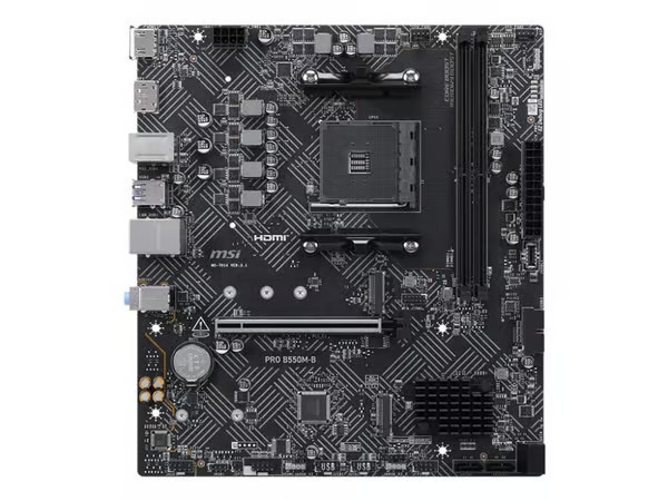 MSI PRO B550M-B Emolevy - AMD B550 - AMD AM4 - DDR4 RAM - Micro-ATX