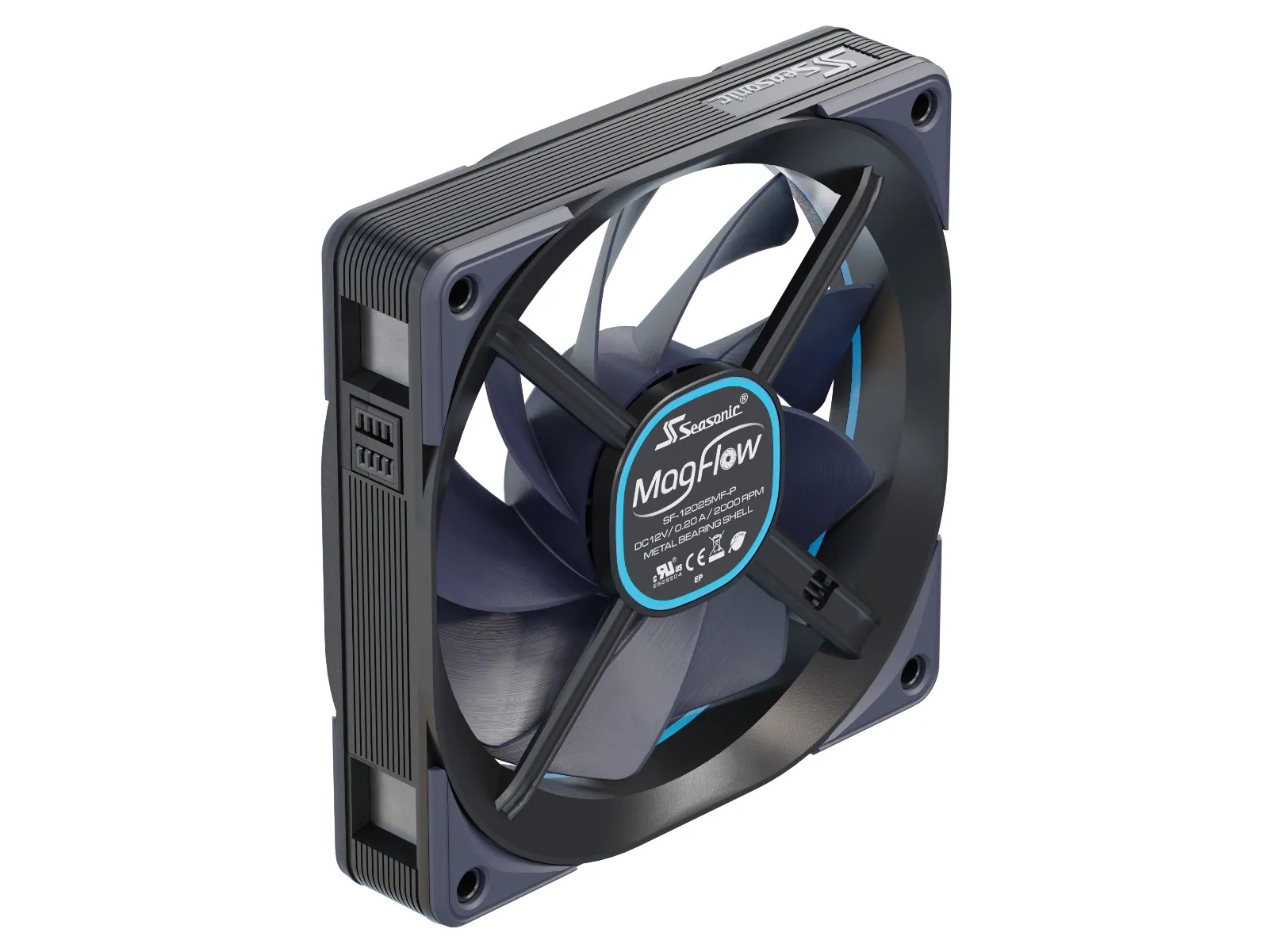 Seasonic MagFlow MAGFLOW-1 120 mm PWM -kotelotuuletin - Musta