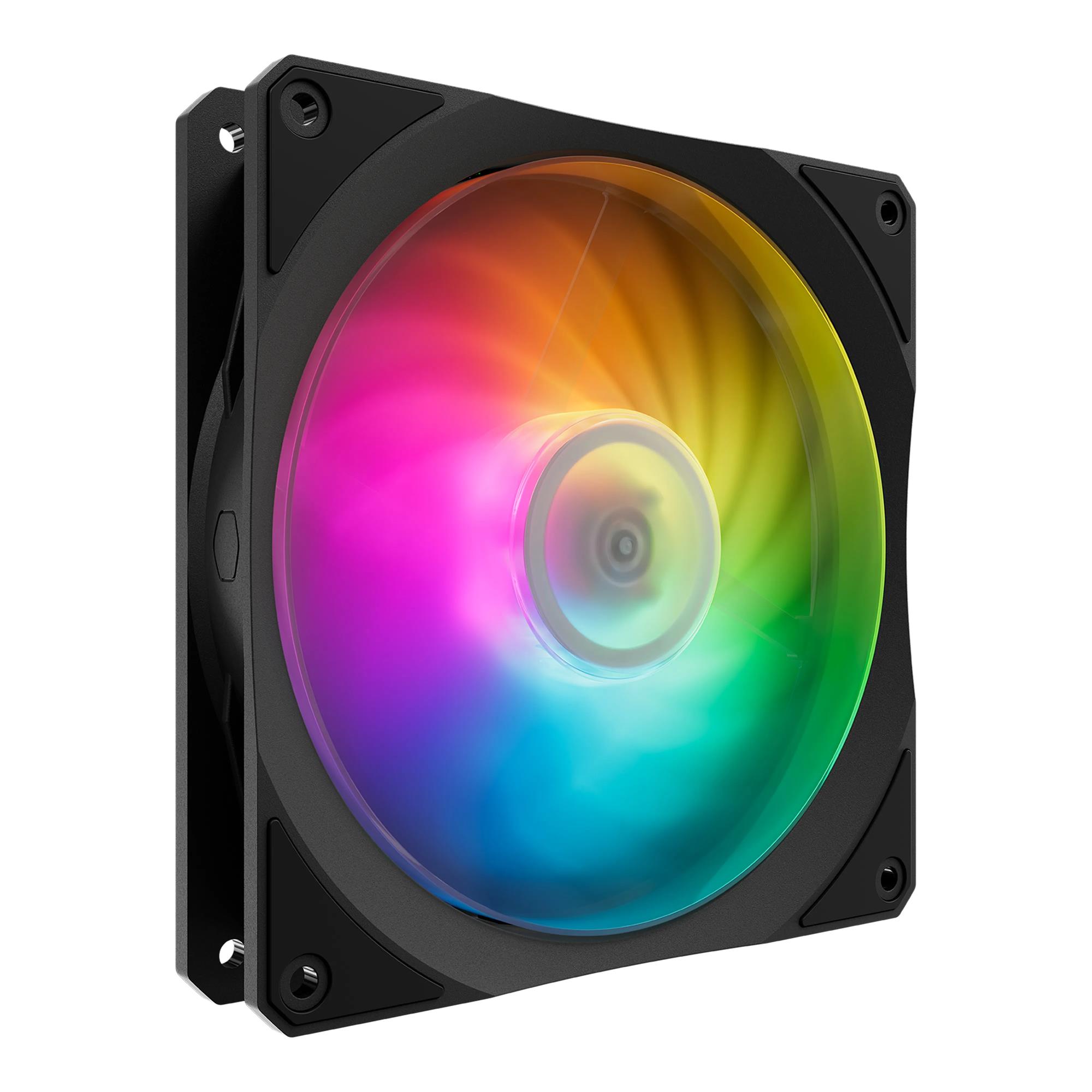 Cooler Master Mobius 140P PWM ARGB -tuuletin, Loop Dynamic Bearing, 140 mm, musta