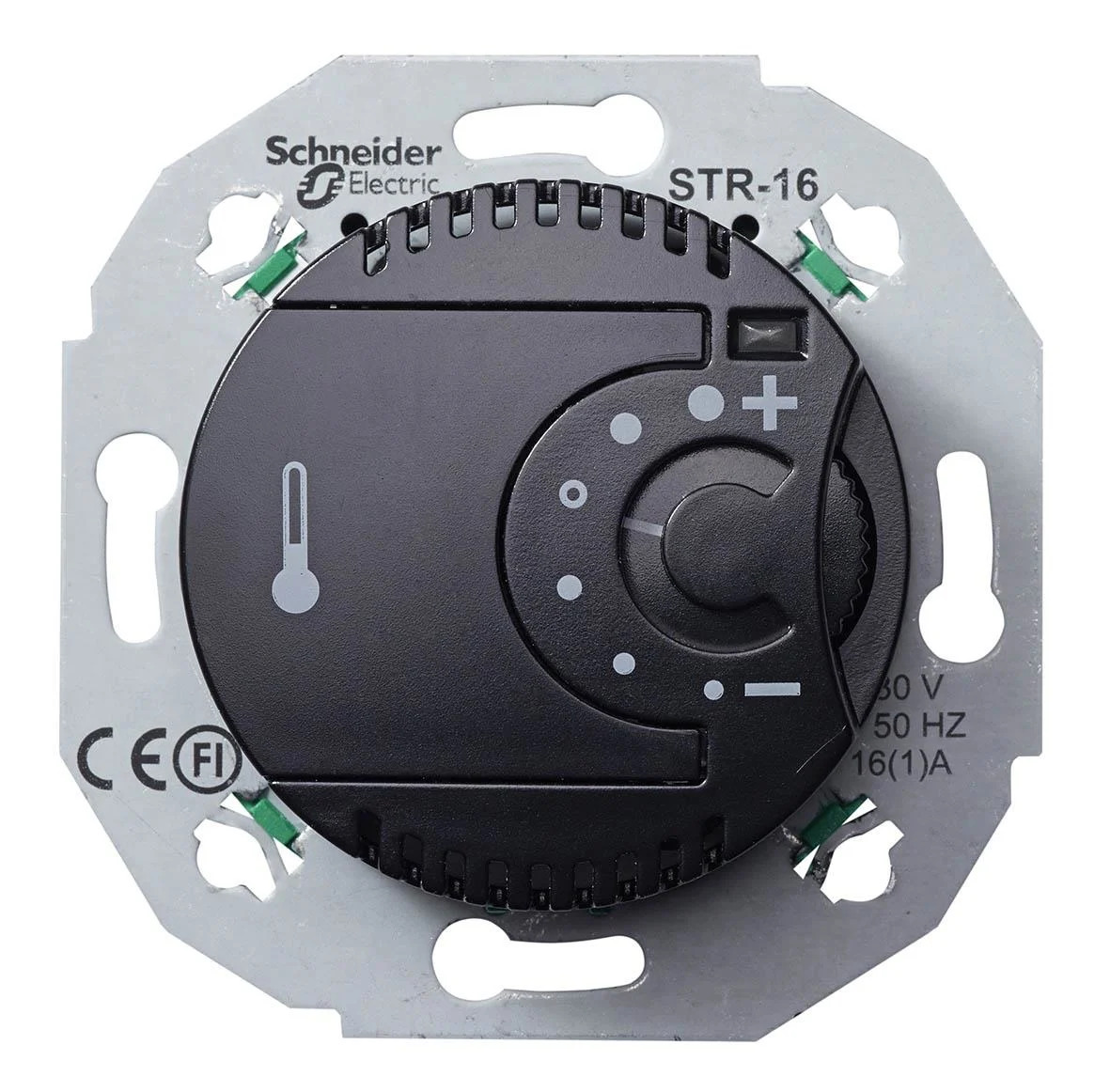 Schneider Electric Renova WDE011624 Huonetermostaatti 230 V Musta