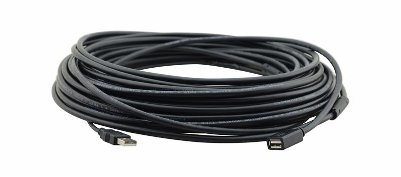 Kramer Electronics CA-UAM/UAF-25 USB-kaapeli USB 2.0 7,6 m USB A 0,48 Gbit/s Musta CA-UA