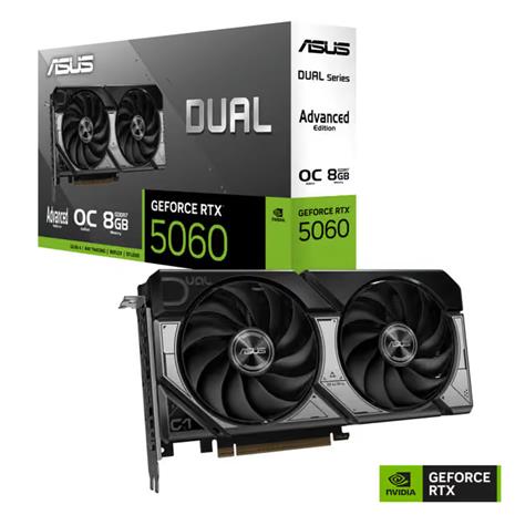 ASUS GeForce RTX 5060 DUAL OC Advanced - 8GB GDDR7 RAM - Näytönohjaimet
