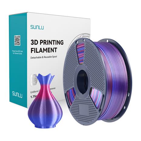 Sunlu PLA+ silkkifilamentti (Rainbow 02)