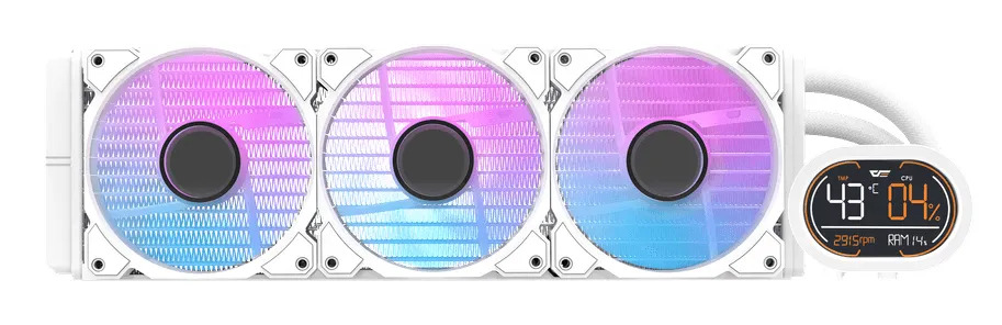 DARKFLASH DH360D Valkoinen v2 360 mm All-in-One CPU-nestejäähdytin