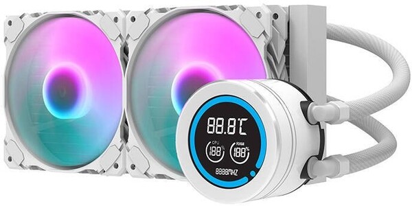 Darkflash Computer Radiator DN-D240 WHITE - CPU Vesijäähdytys