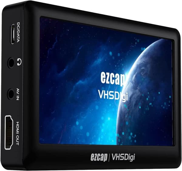 Ezcap-video-digitaalimuunnin, CVBS-videotallennin LCD-näytöllä, kannettava komposiitti-CVBS-AV-videotallennin, analogia-digitaalimuunnin