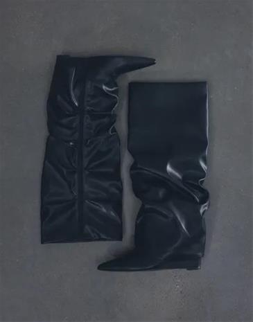 Nelly - Musta - Folded Shaft Noir Boot
