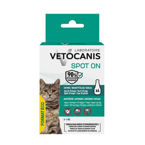 Vetocanis Anti-parasite Spot on Cat 4 x1,2 ml kissan loiskarkote – kuva 2/2