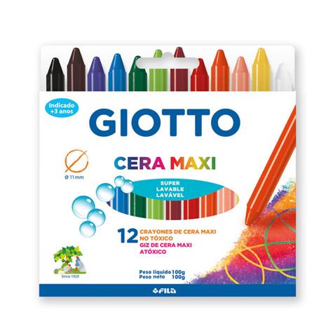 F.I.L.A. S.p.A Giotto Cera Wax Crayons Maxi 12 pcs BL