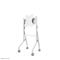 Neomounts Move Go Flip FL50-515WH1 cart - for flat panel - white - Max 50 kg - recommended for 65" – kuva 6