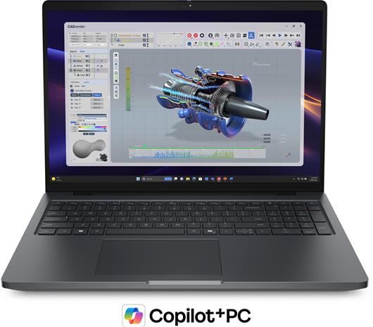 DELL Pro Precision 5 16 PW516261 Copilot+ PC Intel Core Ultra 7 366H Kannettava tietokone 40,6 cm (16") Full HD+ 32 GB LPDDR5x-SDRAM 1 TB SSD NVIDIA RTX PRO 2000 Blackwell Wi-Fi 7 (802.11be) Windows 11 Pro Musta Pohjoismainen 53X6F