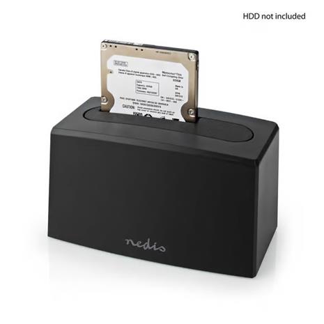 Nedis HDDUSB3210BK storage drive docking station