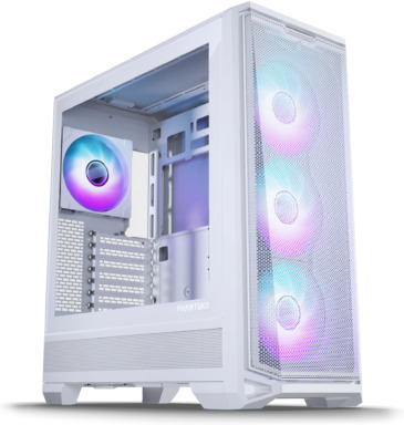 Phanteks Eclipse G400A DRGB 4x140mm -miditornikotelo, matta valkoinen