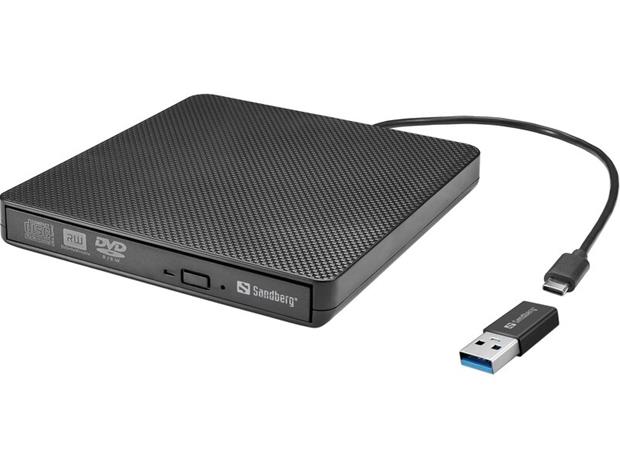 Sandberg USB-C External DVD Burner 8x