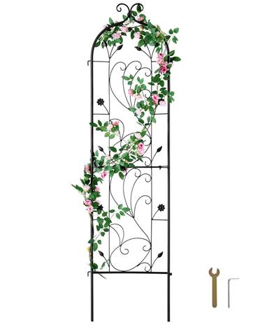 Metallinen puutarharistikko kasveille – 38 × 152 cm