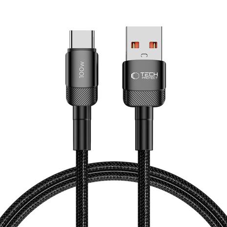 Tech-Protect UltraBoost Evo Cable USB-C / USB-A 100W 5A 1m - Black