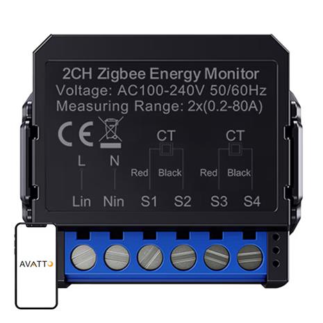 Avatto ZWPM16?2 ZigBee Smart Bi?Directional Energy Meter