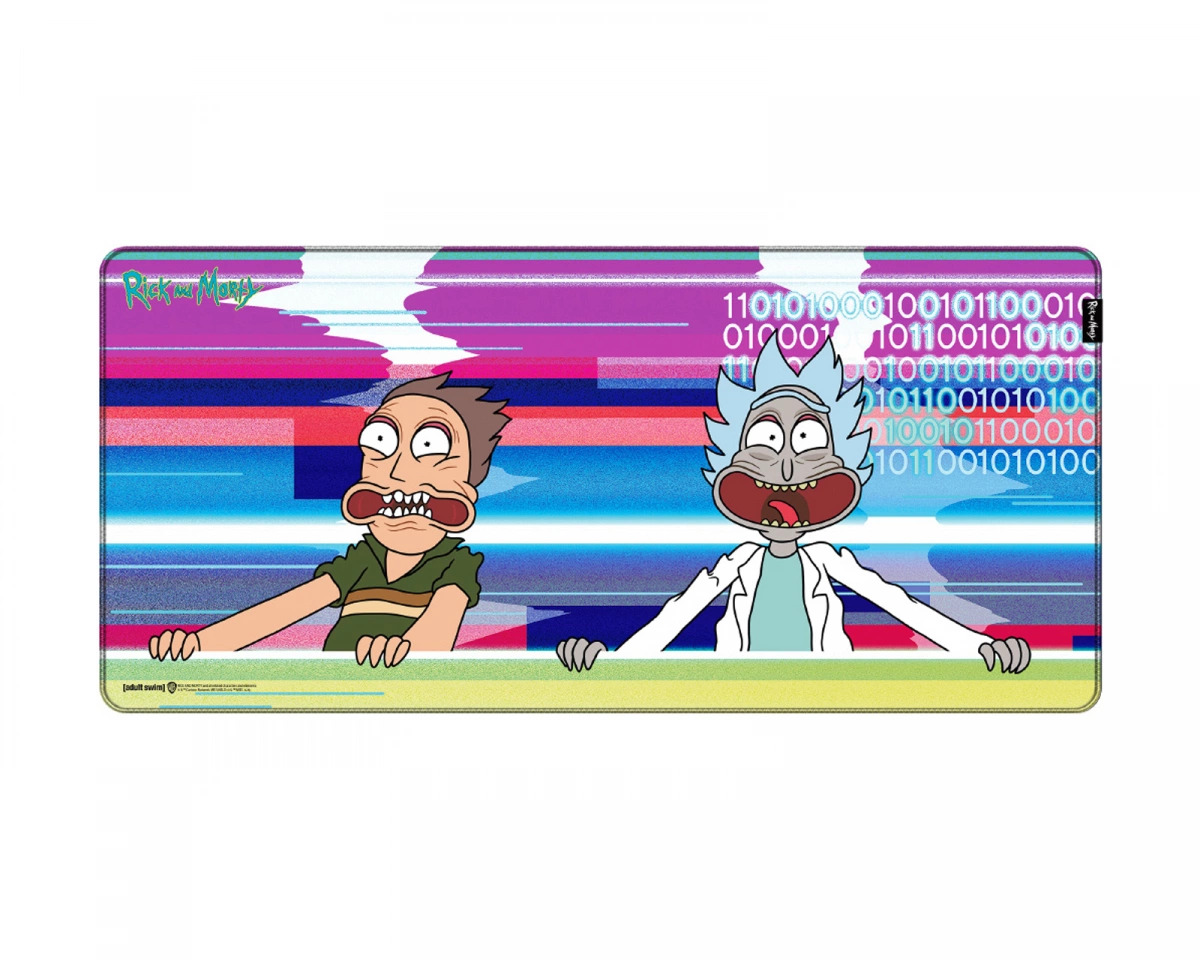 Ricky and Morty - Glitched -pelialusta - XL