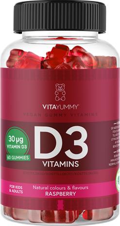 VitaYummy D3 Raspberry 60pcs – kuva 3/3