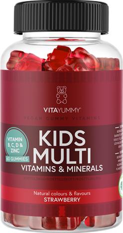 VitaYummy Kids Multi Strawberry 60pcs