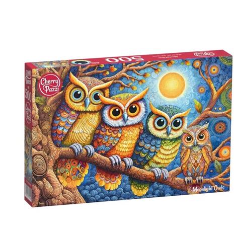 CherryPazzi Moonlight Owls 500p palapeli