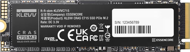 Klevv CRAS C715 512 GB M.2 PCI Express 3.0 NVMe 3D TLC NAND K512G