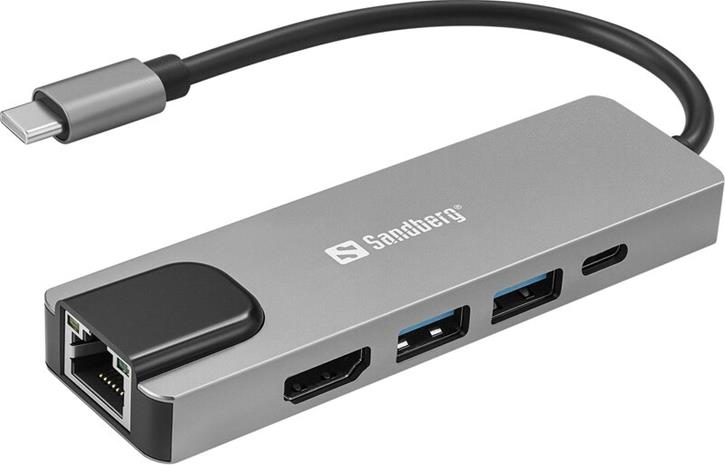 Sandberg USB-C 5in1 Travel Dock Saver