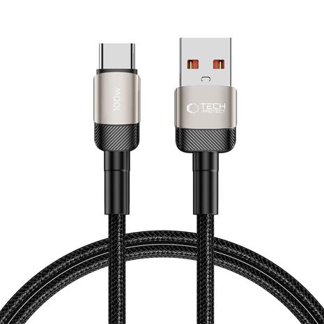 Tech-Protect UltraBoost Evo Cable USB-C / USB-A 100W 5A 1m - Titanium