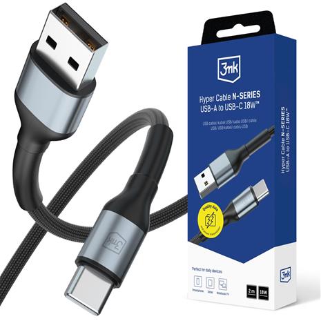 3mk Hyper Cable N-SERIES - USB-C cable - USB to USB-C - 2 m