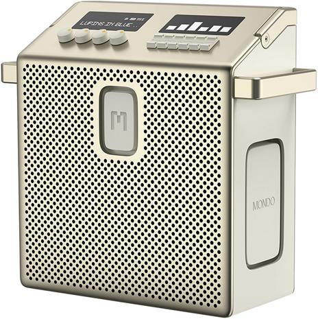 Mondo by Defunc Bluetooth Speaker Medium Silver/Greige