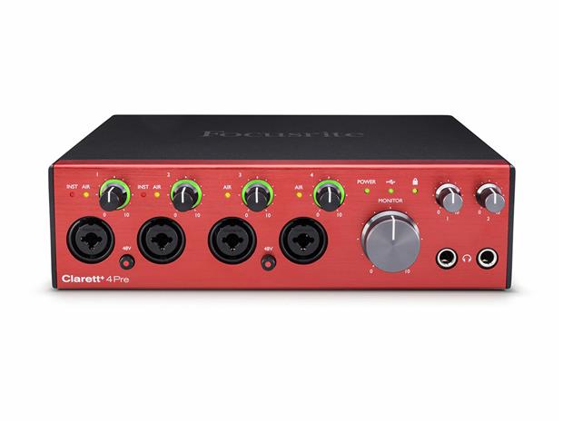 Focusrite Clarett+ 4Pre 18-in/8-out USB-C Audio Interface