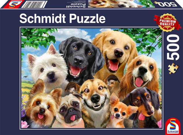 Dog Selfie Palapelit 500 palaa Schmidt