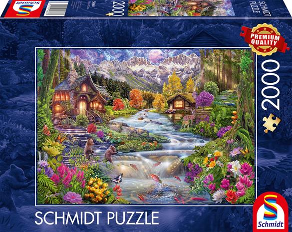 Schmidt River Idyll in the Mountains 2000p palapeli