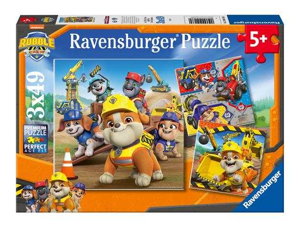 Ravensburger Rubble & Crew Work Vechicles 3x49p palapeli – kuva 8/8