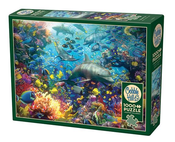 Adlibris Pussel Vibrant Sea 1000 palaa Cobble Hill