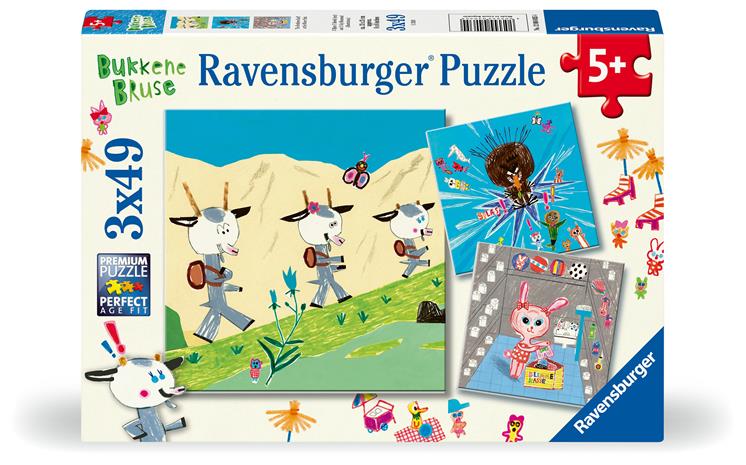 Palapelit Bukkene Bruse 3x49 palaa, Ravensburger – kuva 5/5