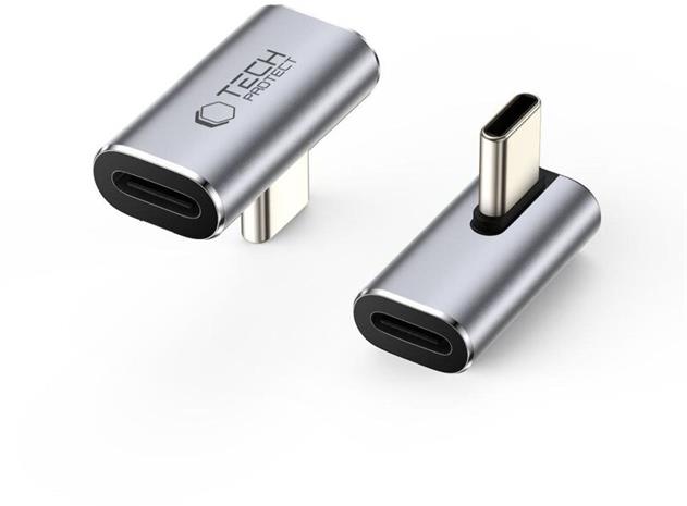 Tech-Protect Ultraboost AA03 USB-C Angle Adapter - Grey