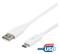 Deltaco USB-C - USB-A-kaapeli, 0,5m, 3A, USB 2.0, valkoinen USBC – kuva 2